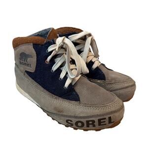 SOREL Chesterman Holiday Chukka Boots | Men's | Grey & Navy Canvas Size 8.5